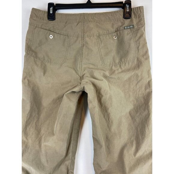 Columbia Sportswear Women's Tan Neutral Cargo Capri Hiking Pants Size S - Picture 9 of 10